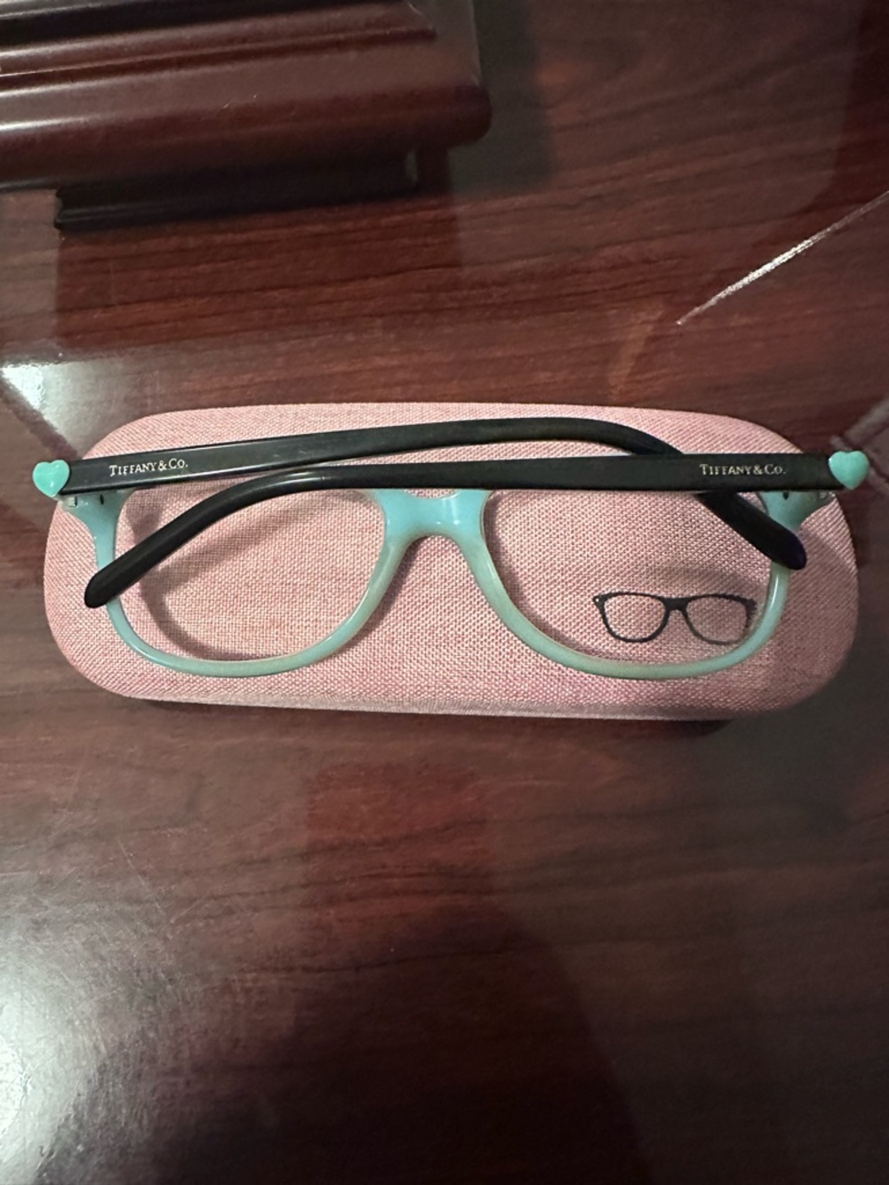 Tiffany & Co. Kids Light Blue Frame Sunglasses with Black Temples